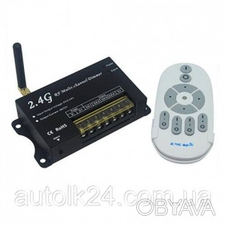 Светодиодный диммер 2.4G RF Многоканальный DC12-24V 4А/CH
Диммер – устройство дл. . фото 1