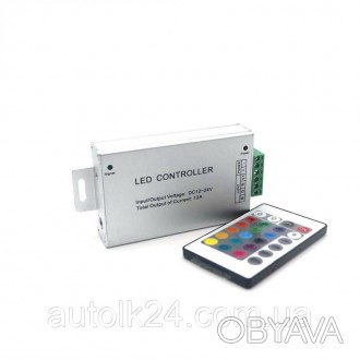 
Led контроллер RGB 12-24V 12А 144W для светодиодной ленты
RGB-контроллер мощнос. . фото 1