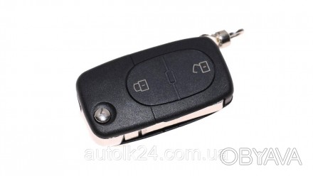 Корпус автомобильного выкидного ключа для AUDI 1J0959753A, 1J0 959 753 A под бат. . фото 1