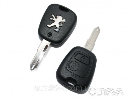 Заготовка ключа для Peugeot 106 206 306 405 406 2 кнопки лезвие NE72
Подходит дл. . фото 1
