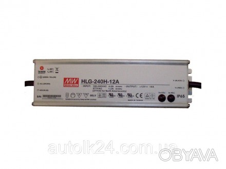 Блок питания Mean Well HLG-240H-12A Драйвер для светодиодов (LED) 192 Вт, 12 В, . . фото 1
