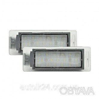 LED Диодная подсветка заднего номера Opel
Цвет белый 6000K
18 LED/SMD на каждом . . фото 1