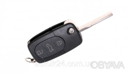 Выкидной ключ для автомобилей Audi, 4D0837231A,4D0 837 231 A chip ID48 с дистанц. . фото 1