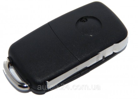 Автомобильный выкидной ключ 2 кнопки для VW, SKODA, SEAT 1J0 959 753 C, chip ID4. . фото 8