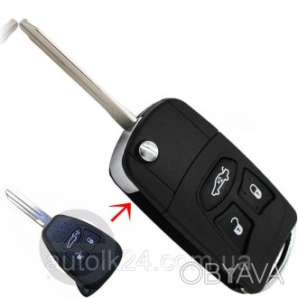 Корпус выкидного ключа Chrysler 300с (для переделки) лезвие Н160, 3 кнопки
Подхо. . фото 1