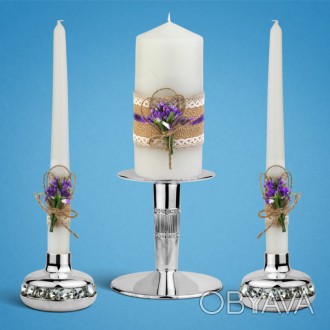 Набор "Семейный очаг" с украшением!
Свадебные свечи предназначены для традиционн. . фото 1