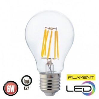 На первый взгляд светодиодная лампа Filament похожа на лампу накаливания. Станда. . фото 3