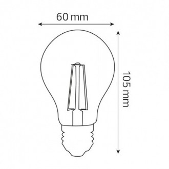 На первый взгляд светодиодная лампа Filament похожа на лампу накаливания. Станда. . фото 3