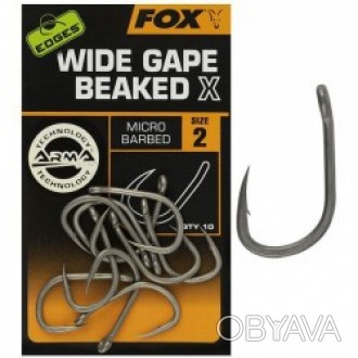  Крючки карповые Fox доступны различных вид и размеров:
- Fox Wide Gape Beaked X. . фото 1