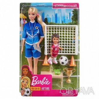 
	Кукла Барби тренер по футболу Barbie Soccer Coach. . фото 1