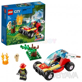 
	Lego City Лесные пожарные 60247
 
	Тревога! Горит лес! На место происшествия с. . фото 1