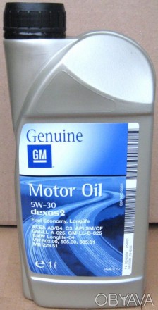 
Синтетическое моторное масло GM Motor Oil 5W-30 Dexos2 емкостью 1 л от Opel с н. . фото 1