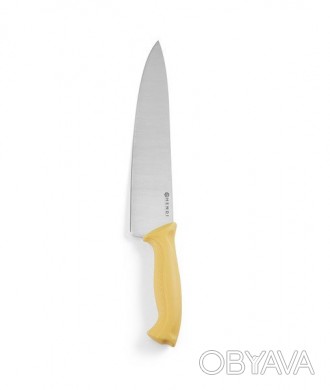 Профессиональный поварской нож HACCP для птицы. Желтая ручка позволяет легко узн. . фото 1