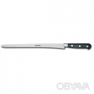 Нож для ветчины, колбасы, рыбы.
 Длина лезвия - 30 см.
 Нержавеющая сталь X50 Cr. . фото 1