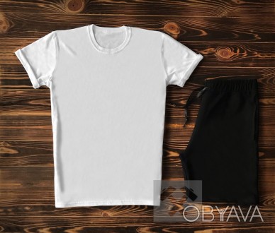 Комплект футболка и шорты выполнены в универсальном стиле, что обеспечивает удоб. . фото 1
