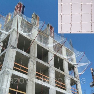 Защитно-улавливающие сетки размещаются на строительных и ремонтных площадках для. . фото 2