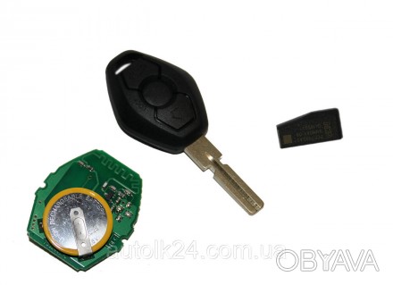 Ключ BMW лезвие HU92, 433Mhz chip ID44
Ключ зажигания для BMW E34, E36, E38, E39. . фото 1
