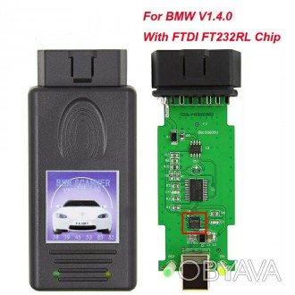 АВТОСКАНЕР BMW SCANNER 1.4.0 FTDI FT232RL
Диагностический адаптер - отличный выб. . фото 1