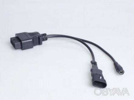 Переходник OBD 2 - Fiat 3 pin. Кабель для диагностики автомобилей Фиат. . фото 1
