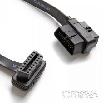 Удлинитель OBD2 16-pin (удлиняющий кабель, проходной разьем) 45 см
Универсальный. . фото 1