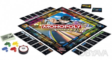 
Настольная игра "Монополия: Гонка" арт. E7033 от американского бренда "Hasbro" . . фото 1