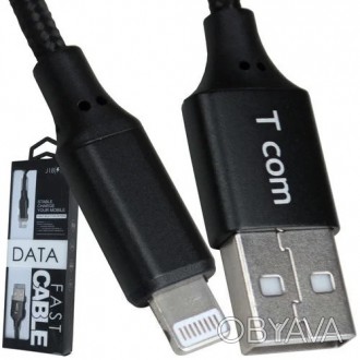 Шнур USB А - Iphone Lightning 1метр, черный
Шнур штекер USB А - штекер Iphone Li. . фото 1